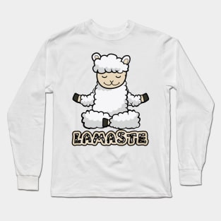 lamaste lama yoga Long Sleeve T-Shirt